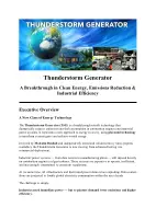 Thunderstorm Generator Projections